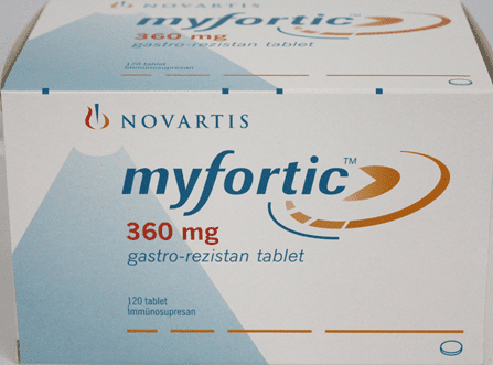 Myfortic 360 mg Tablet for transplant